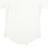 VAN HEUSEN Mens White S Cotton Blend Short Sleeve Shirt Formal Button Down