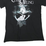 Womens Black Graphic Cellar Darling T-Shirt M Short Sleeve Round Neck Moon