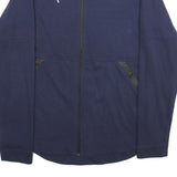 PUMA Mens Navy Blue Cotton Blend Zip Jacket L Sportswear Casual Active