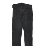 LEVI'S Mens Jeans Black Slim Skinny Denim Medium W28 L31 Zip Closure