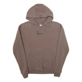 KARL KANI Mens Brown Cotton Blend Hoodie S Signature Script Pullover