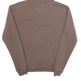 KARL KANI Mens Brown Cotton Blend Hoodie S Signature Script Pullover