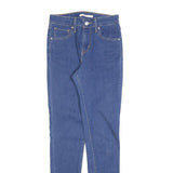 LEVI'S 721 Womens Jeans Blue Slim Skinny Denim Medium W26 L32 Stretch Cotton