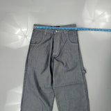 Bad Mad Hip Hop Carpenter Trousers - 26W UK 6 Grey Cotton