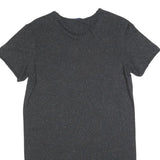 ADIDAS Womens Black Cotton Blend T-Shirt Plain Short Sleeve Mini Dress UK 6