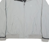 TIMBERLAND Mens Grey Nylon Zip Jacket 2XL Casual Outdoor Waterproof