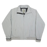 TIMBERLAND Mens Grey Nylon Zip Jacket 2XL Casual Outdoor Waterproof