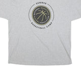 CHAMPION Mens Grey Summer Basketball Camp Graphic T-Shirt XL Short Sleeve Crew