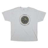 CHAMPION Mens Grey Summer Basketball Camp Graphic T-Shirt XL Short Sleeve Crew