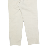 LEVI'S Womens Cotton Blend Beige Relaxed Straight Trousers W36 L28 Classic Style