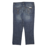 CALVIN KLEIN Womens Jeans Blue Regular Straight Denim Light W34 L27 Stylish