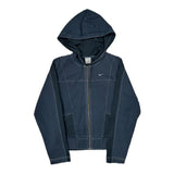 Nike Track Jacket - Medium Navy Cotton