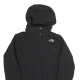 THE NORTH FACE Womens Black Outdoor Jacket XS Nylon Zip Hooded Plain Lightweight