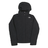 THE NORTH FACE Womens Black Outdoor Jacket XS Nylon Zip Hooded Plain Lightweight
