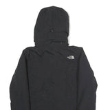 THE NORTH FACE Womens Black Outdoor Jacket XS Nylon Zip Hooded Plain Lightweight