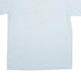 Mens White Short Sleeve Plain Polo Shirt L Cotton Blend Casual Pocket