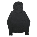 ADIDAS Womens Black & Pink Zip Up Hoodie S Cotton Blend Casual Sweatshirt