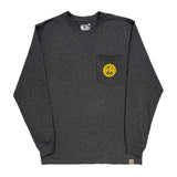 Support The Trades Carhartt Long Sleeve T-Shirt - Medium Gray Cotton