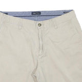 NAUTICA Mens Shorts Beige Casual Plain XL W34 Lightweight Cotton Blend