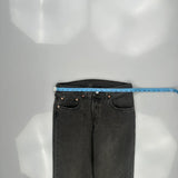 501 Levis Jeans - 32W 30L Grey Cotton