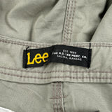 Lee Cargo Shorts - 37W 11L Green Cotton