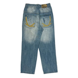 Karl Kani Hip Hop Jeans - 30W 29L Light Wash Denim