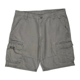 Wrangler Cargo Shorts - 36W 9L Grey Cotton