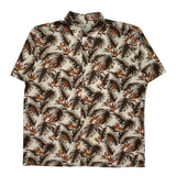 Island Shores Floral Hawaiian Shirt - XL Multicoloured Cotton