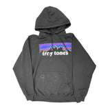 Patagonia Graphic Hoodie - Medium Black Cotton