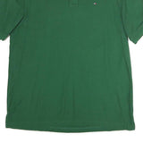 TOMMY HILFIGER Mens Green Polo Shirt XL Cotton Short Sleeve Plain Casual Top
