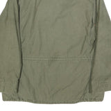 JOHN OWNBEY Mens Green Cotton Blend M Military Jacket Zip Classic Casual
