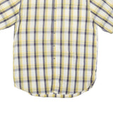 CARHARTT Mens Yellow & Grey Check Shirt L Cotton Blend Casual Workwear