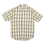 CARHARTT Mens Yellow & Grey Check Shirt L Cotton Blend Casual Workwear