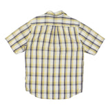 CARHARTT Mens Yellow & Grey Check Shirt L Cotton Blend Casual Workwear