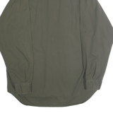 BUGLE BOY Mens Green Classic Cotton Shirt L Button Down Long Sleeve