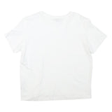 MASSIMO DUTTI Womens White T-Shirt S Short Sleeve Round Neck Plain Cotton Blend