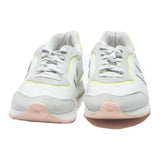 NEW BALANCE Womens Classic Low Top Trainers White & Lime Synthetic UK 4.5