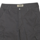 WRANGLER Mens Cargo Black Cotton Blend Shorts M W34 Casual Workwear