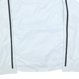 NIKE Womens White & Black Track Jacket S Polyester Blend Lightweight Zip