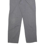 CARHARTT Mens Relaxed Grey Cotton Blend Trousers W30 L29 Workwear Casual Zip