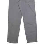 CARHARTT Mens Relaxed Grey Cotton Blend Trousers W30 L29 Workwear Casual Zip