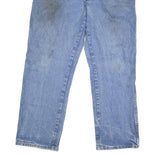 DICKIES Mens Regular Fit Blue Denim Jeans W36 L30 Cotton Blend Zip