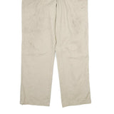 DICKIES Mens Regular Fit Beige Cotton Trousers W36 L31 Workwear Zip Closure