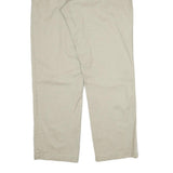 DICKIES Mens Regular Fit Beige Cotton Trousers W36 L31 Workwear Zip Closure