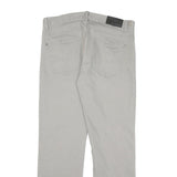 CALVIN KLEIN Mens Cotton Blend Grey Regular Straight Trousers W34 L30 Classic