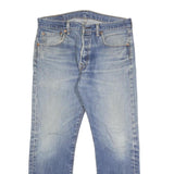 LEVI'S 501 Mens Jeans Blue Regular Straight Denim Medium W33 L30 Classic Button