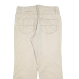 TOMMY HILFIGER Mens Beige Regular Fit Straight Leg Trousers W34 L30 Cotton Blend