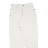 MAC Womens Cotton Blend White Regular Fit Straight Leg Trousers W28 L29 Stylish