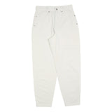 MAC Womens Cotton Blend White Regular Fit Straight Leg Trousers W28 L29 Stylish