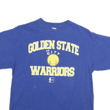 MAJESTIC Mens Blue Golden State Warriors T-Shirt L Short Sleeve Crew Neck NBA